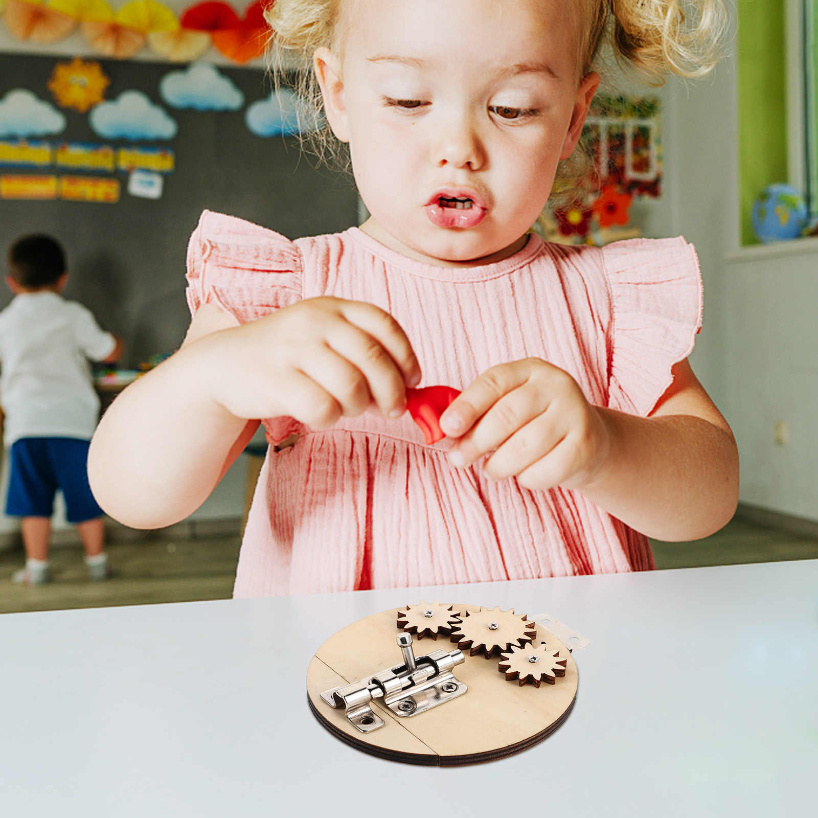 Набор из 6 деревянных сенсорны – обзор и цена Montessori Wooden Busy Board Toddler
